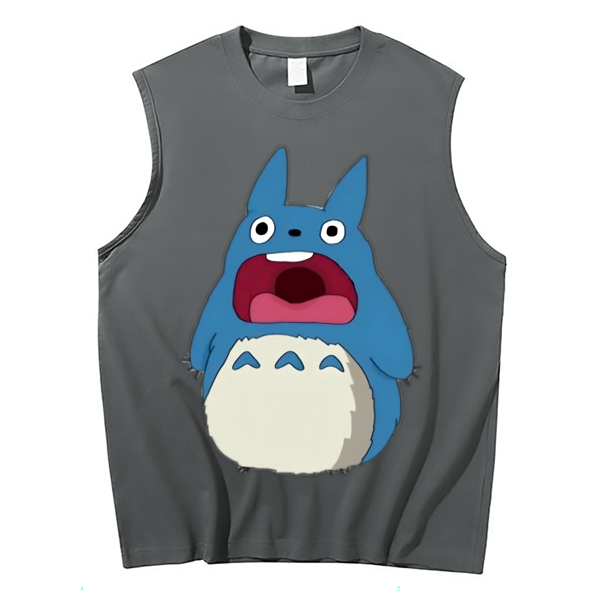 （画像用） となりのトトロ 草壁メイ 草壁サツキ My Neighbor Totoro Satsuki Kusakabe Mei Kusakabe コットン100％タンクトップ（フロントプリント）